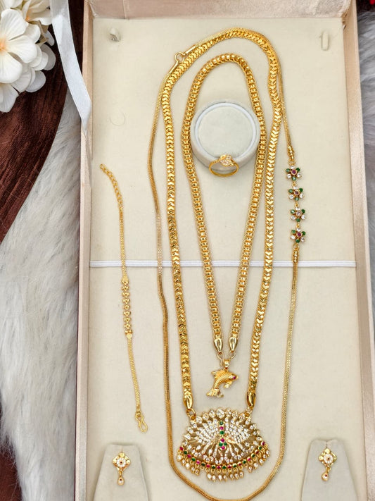 Premium Chain Collection Combo – Gold Plated Traditional & Modern Designs