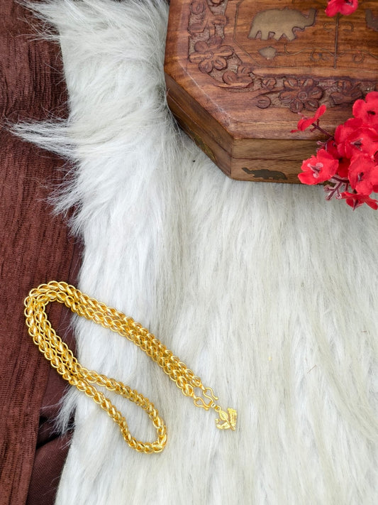 ✨ Elegant 1 Gram Gold-Plated Women’s Chain | 18 Inch Lightweight Necklace Model-25 ✨