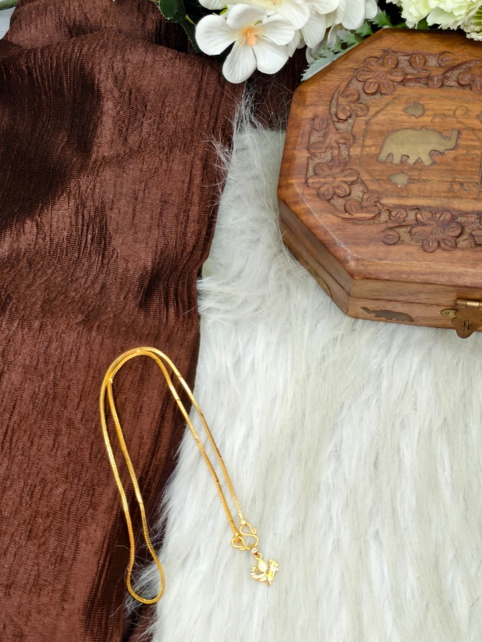 ✨ Elegant 1 Gram Gold-Plated Women’s Chain | 18 Inch Lightweight Necklace ✨