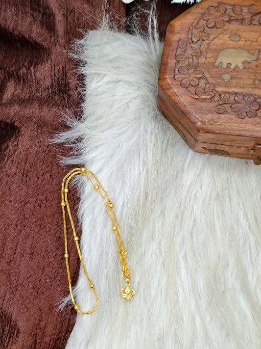 ✨ Elegant 1 Gram Gold-Plated Women’s Chain | 18 Inch Lightweight Necklace Model-18 ✨