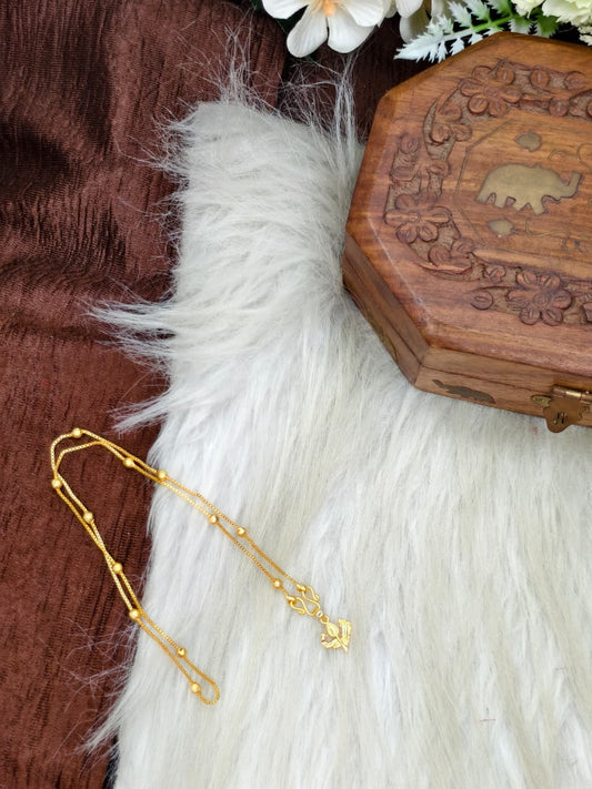 ✨ Elegant 1 Gram Gold-Plated Women’s Chain | 18 Inch Lightweight Necklace Model-16 ✨
