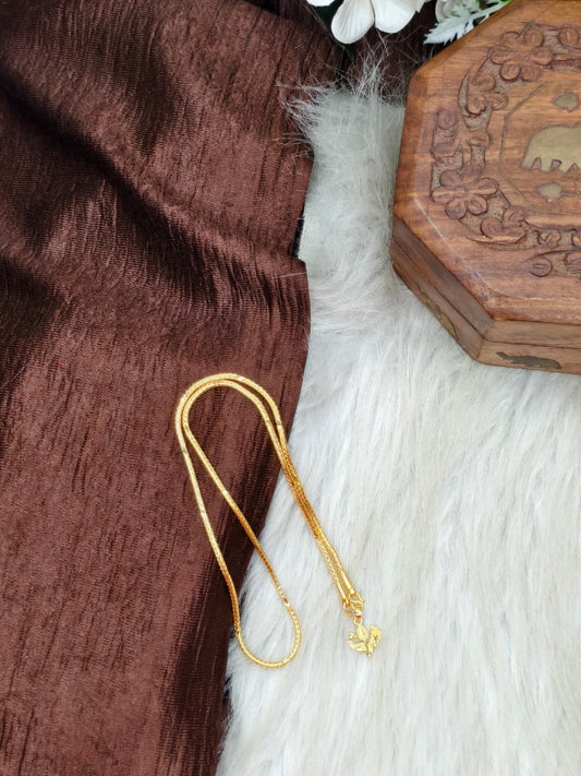 ✨ Elegant 1 Gram Gold-Plated Women’s Chain | 18 Inch Lightweight Necklace ✨