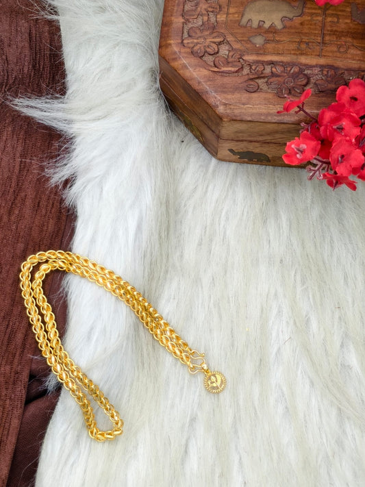 ✨ Elegant 1 Gram Gold-Plated Women’s Chain | 18 Inch Lightweight Necklace Model-25 ✨