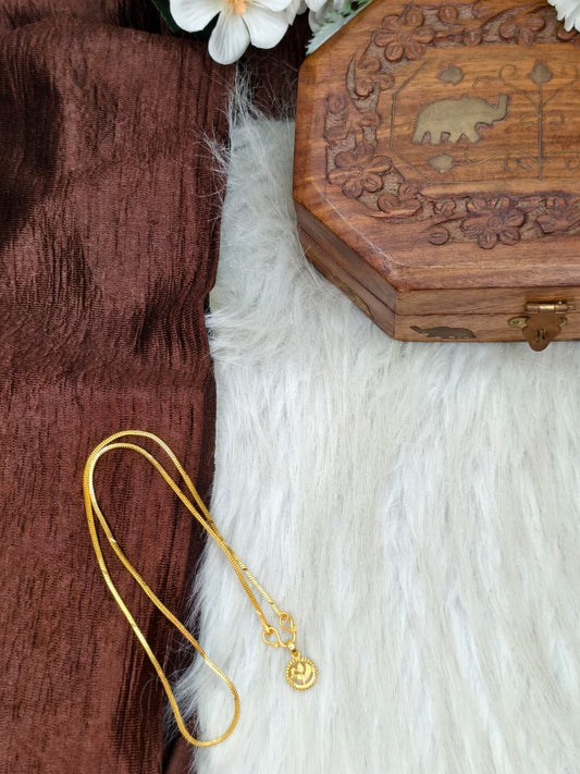 ✨ Elegant 1 Gram Gold-Plated Women’s Chain | 18 Inch Lightweight Necklace ✨