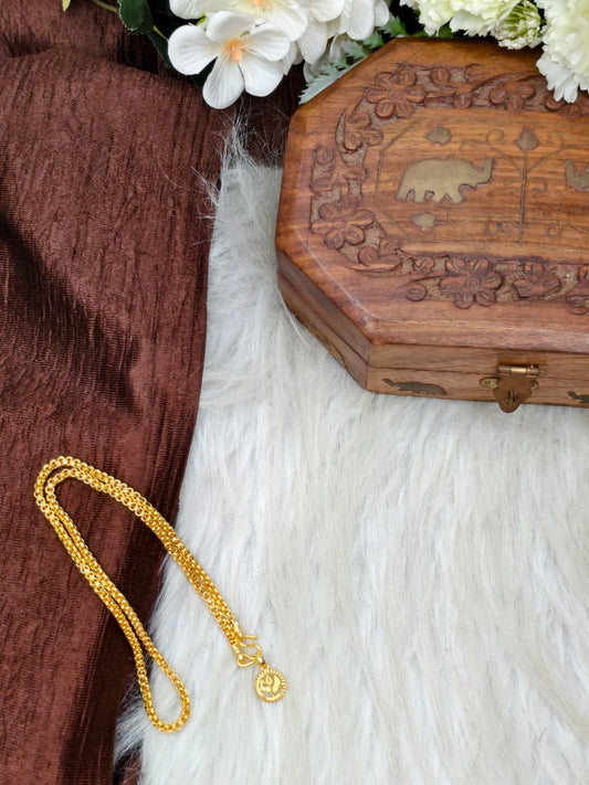 ✨ Elegant 1 Gram Gold-Plated Women’s Chain | 18 Inch Lightweight Necklace ✨