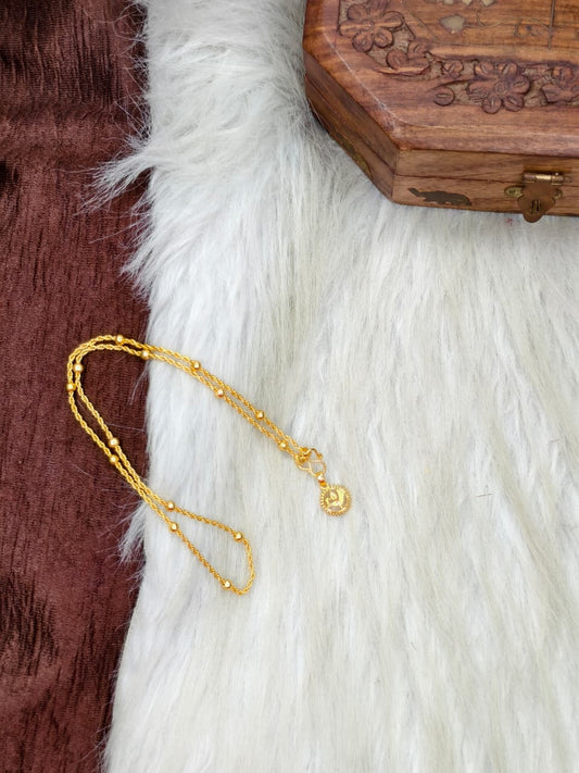 ✨ Elegant 1 Gram Gold-Plated Women’s Chain | 18 Inch Lightweight Necklace Model-19 ✨