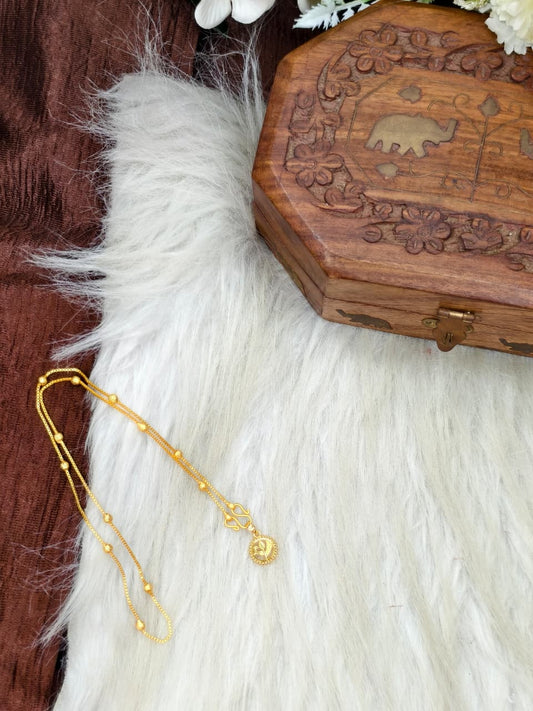 ✨ Elegant 1 Gram Gold-Plated Women’s Chain | 18 Inch Lightweight Necklace Model-16 ✨