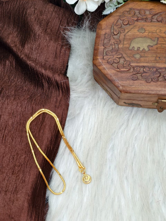 ✨ Elegant 1 Gram Gold-Plated Women’s Chain | 18 Inch Lightweight Necklace ✨