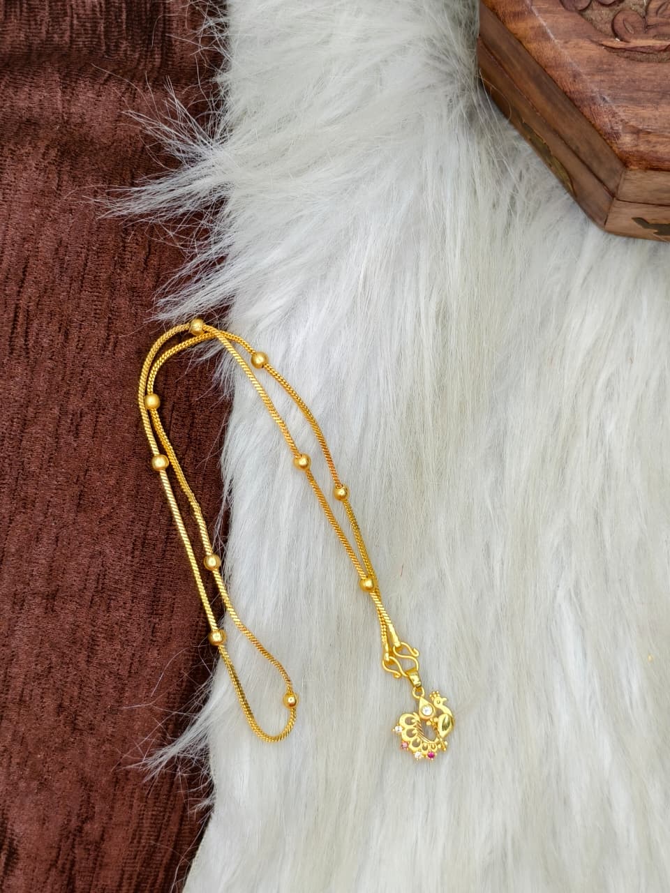 ✨ Elegant 1 Gram Gold-Plated Women’s Chain | 18 Inch Lightweight Necklace Model-18 ✨