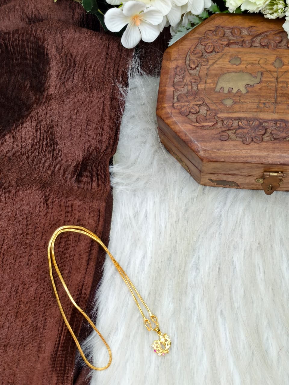 ✨ Elegant 1 Gram Gold-Plated Women’s Chain | 18 Inch Lightweight Necklace ✨