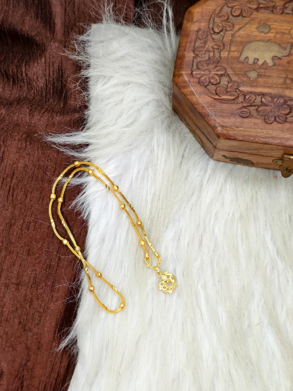 ✨ Elegant 1 Gram Gold-Plated Women’s Chain | 18 Inch Lightweight Necklace Model-17 ✨