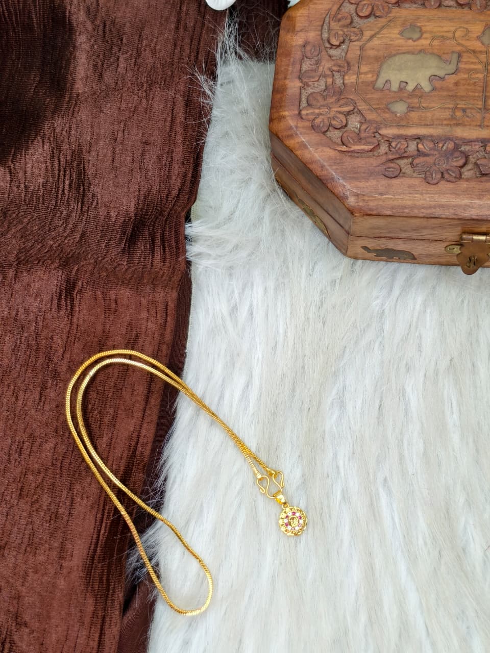 ✨ Elegant 1 Gram Gold-Plated Women’s Chain | 18 Inch Lightweight Necklace ✨