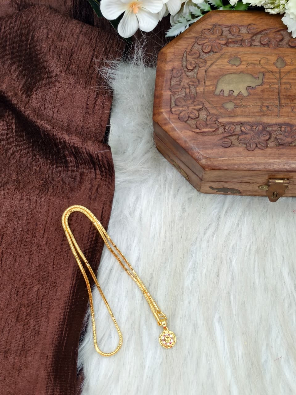 ✨ Elegant 1 Gram Gold-Plated Women’s Chain | 18 Inch Lightweight Necklace ✨