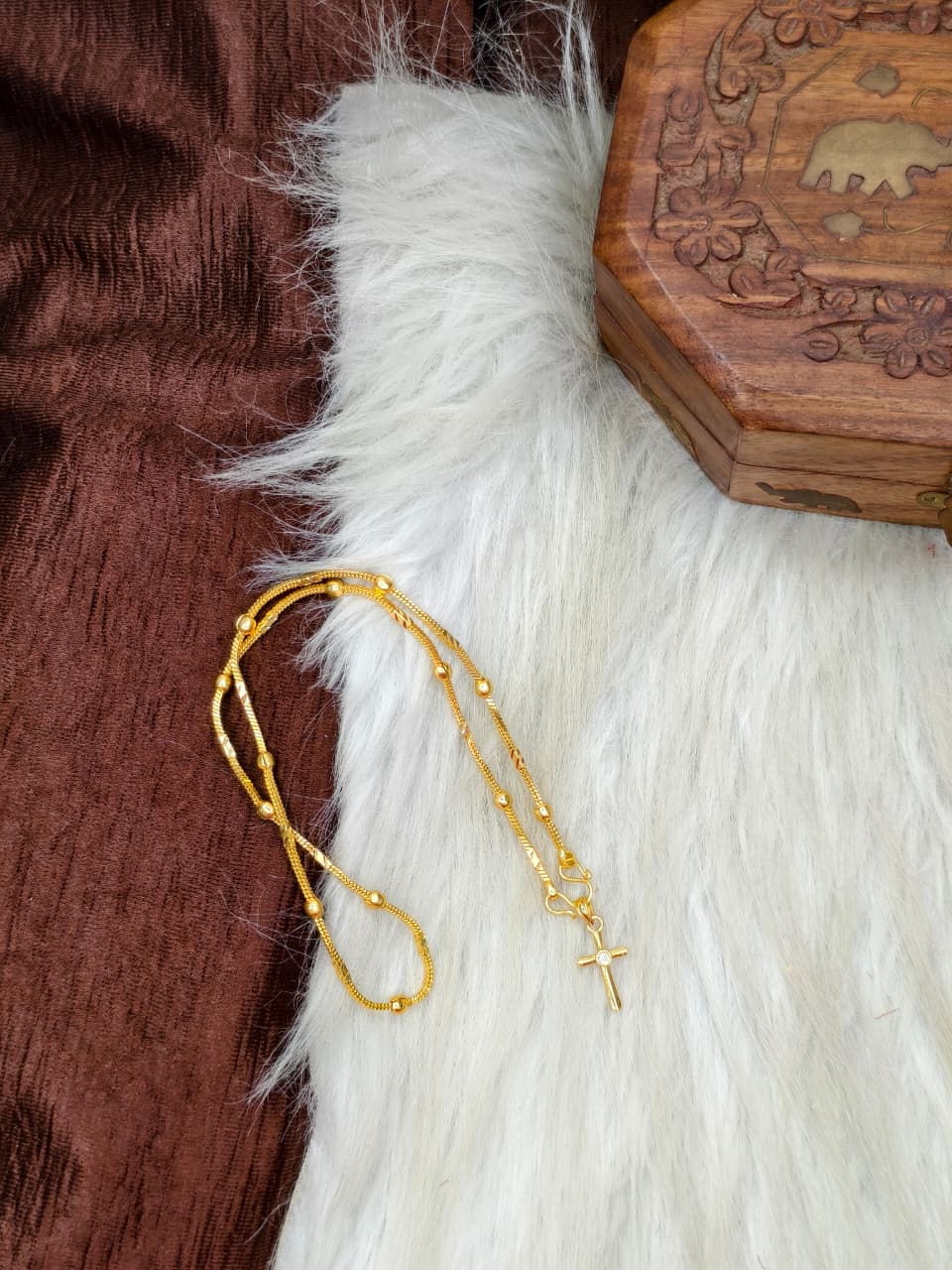 ✨ Elegant 1 Gram Gold-Plated Women’s Chain | 18 Inch Lightweight Necklace Model-17 ✨