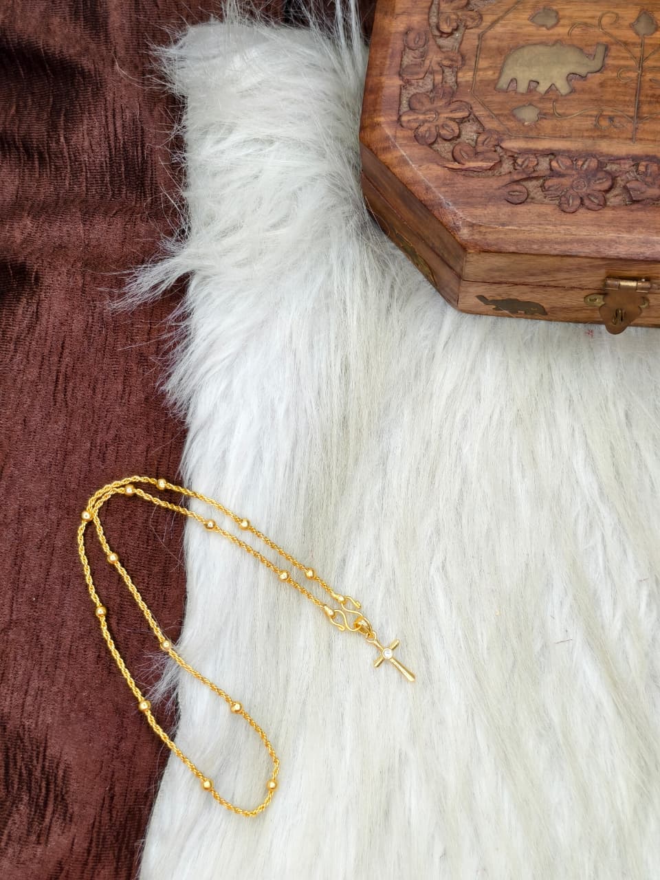 ✨ Elegant 1 Gram Gold-Plated Women’s Chain | 18 Inch Lightweight Necklace Model-19 ✨