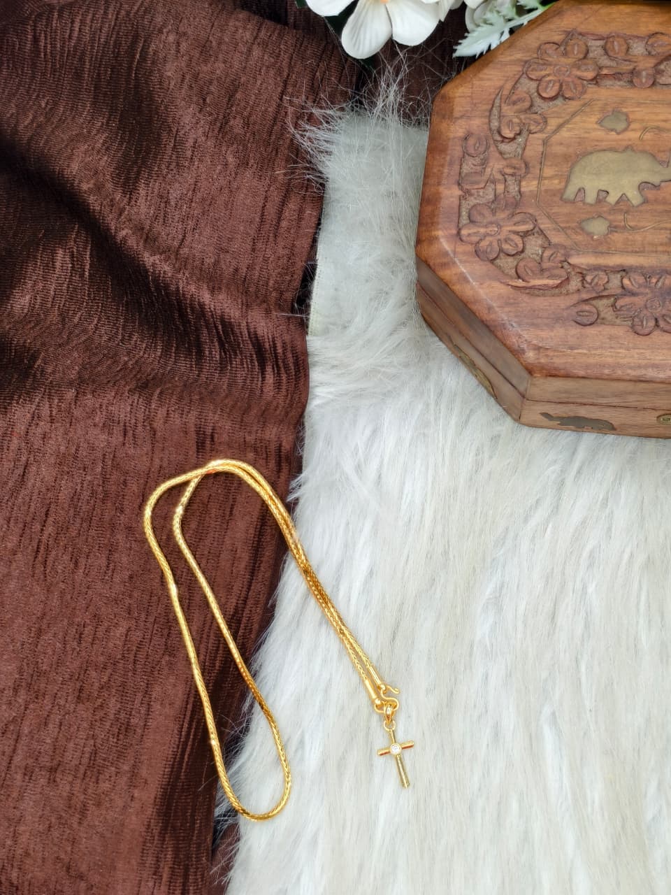 ✨ Elegant 1 Gram Gold-Plated Women’s Chain | 18 Inch Lightweight Necklace ✨