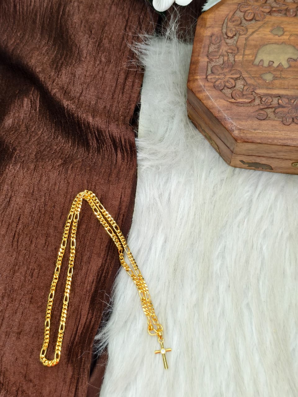 ✨ Elegant 1 Gram Gold-Plated Women’s Chain | 18 Inch Lightweight Necklace Model-12 ✨