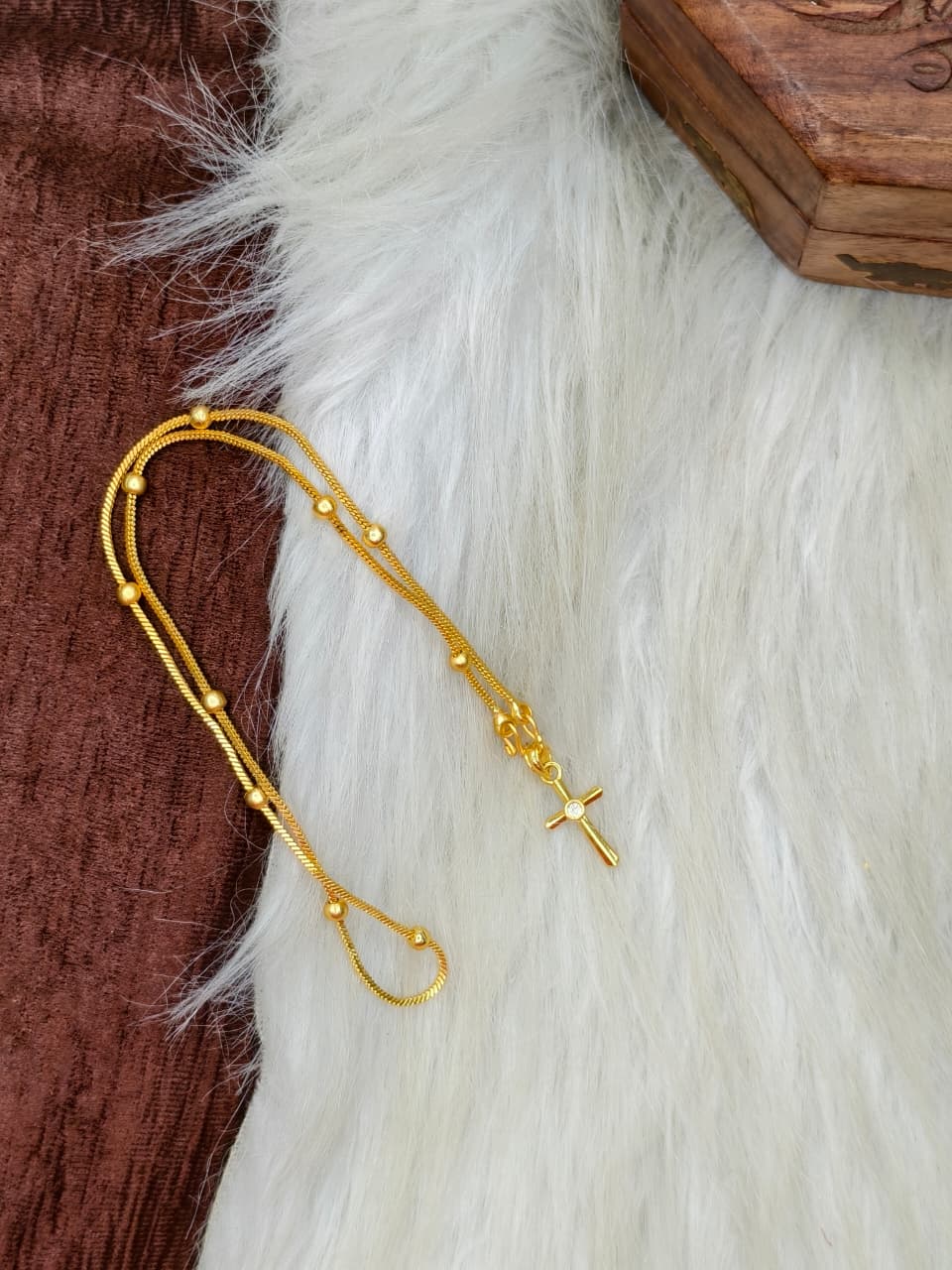 ✨ Elegant 1 Gram Gold-Plated Women’s Chain | 18 Inch Lightweight Necklace Model-18 ✨