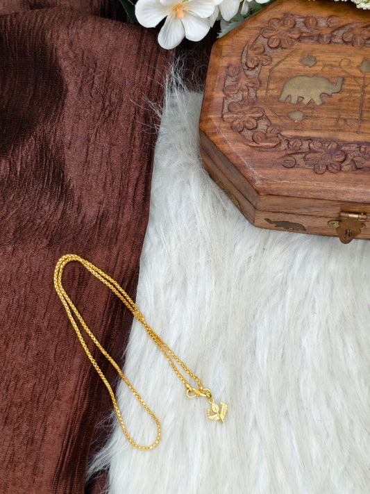 ✨ Elegant 1 Gram Gold-Plated Women’s Chain | 18 Inch Lightweight Necklace ✨