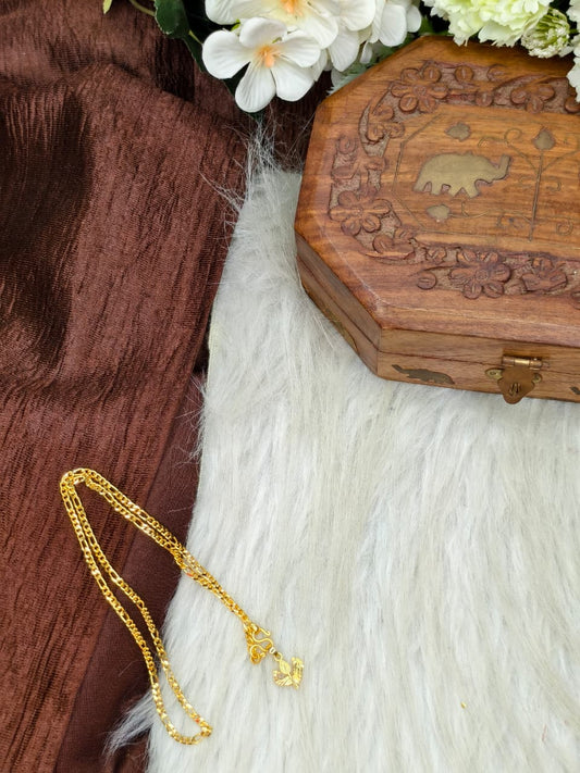 ✨ Elegant 1 Gram Gold-Plated Women’s Chain | 18 Inch Lightweight Necklace ✨