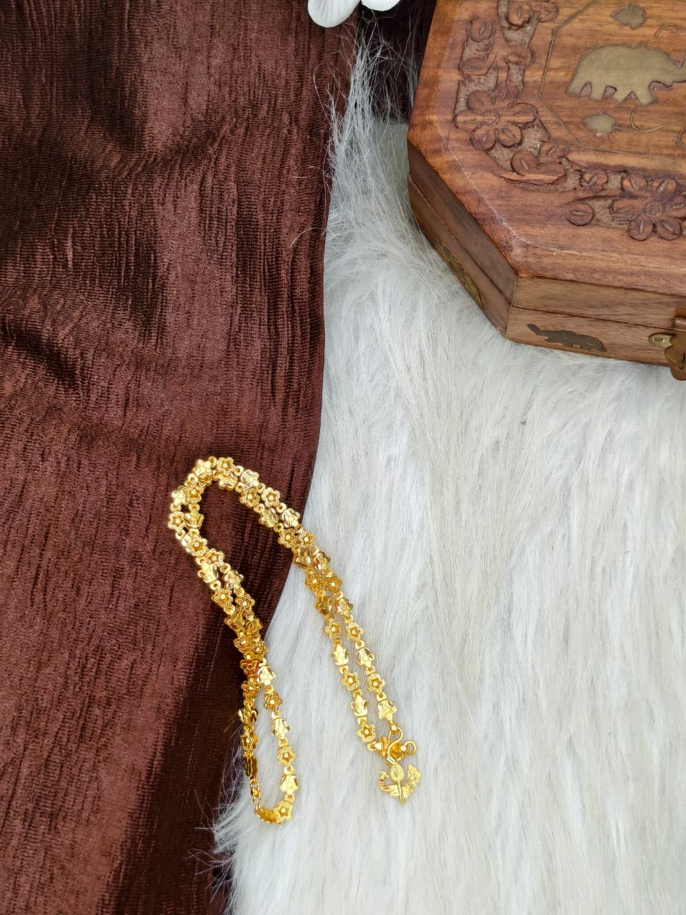 ✨ Elegant 1 Gram Gold-Plated Women’s Chain | 18 Inch Lightweight Necklace ✨