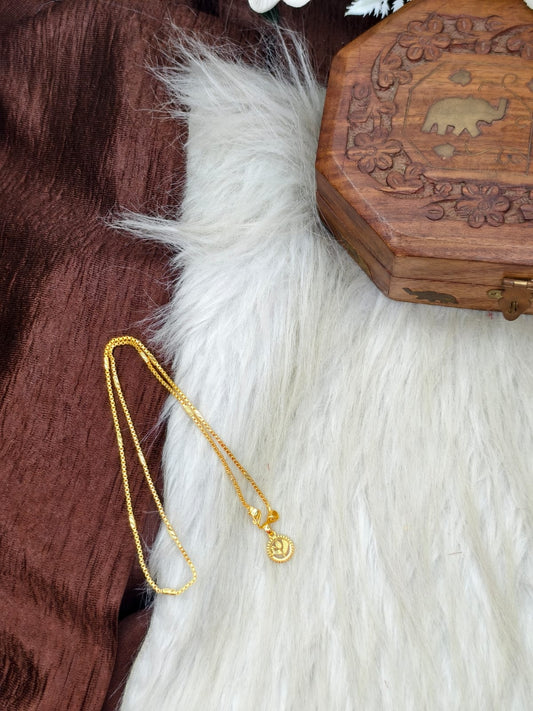 ✨ Elegant 1 Gram Gold-Plated Women’s Chain | 18 Inch Lightweight Necklace Model-21 ✨