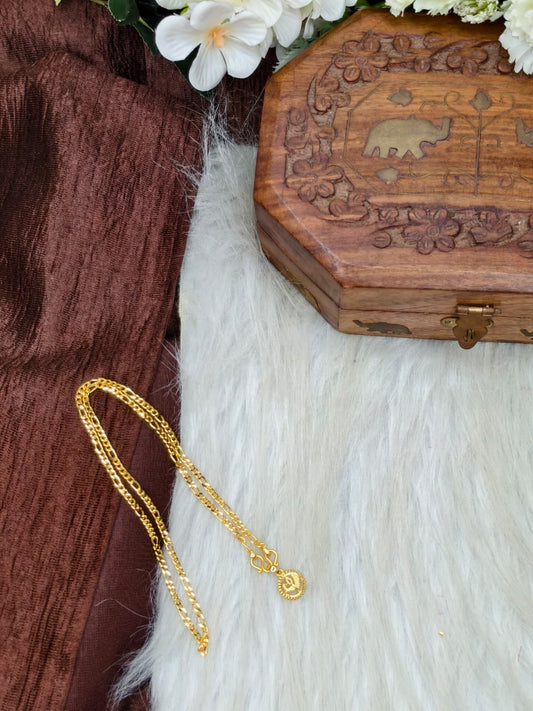 ✨ Elegant 1 Gram Gold-Plated Women’s Chain | 18 Inch Lightweight Necklace ✨