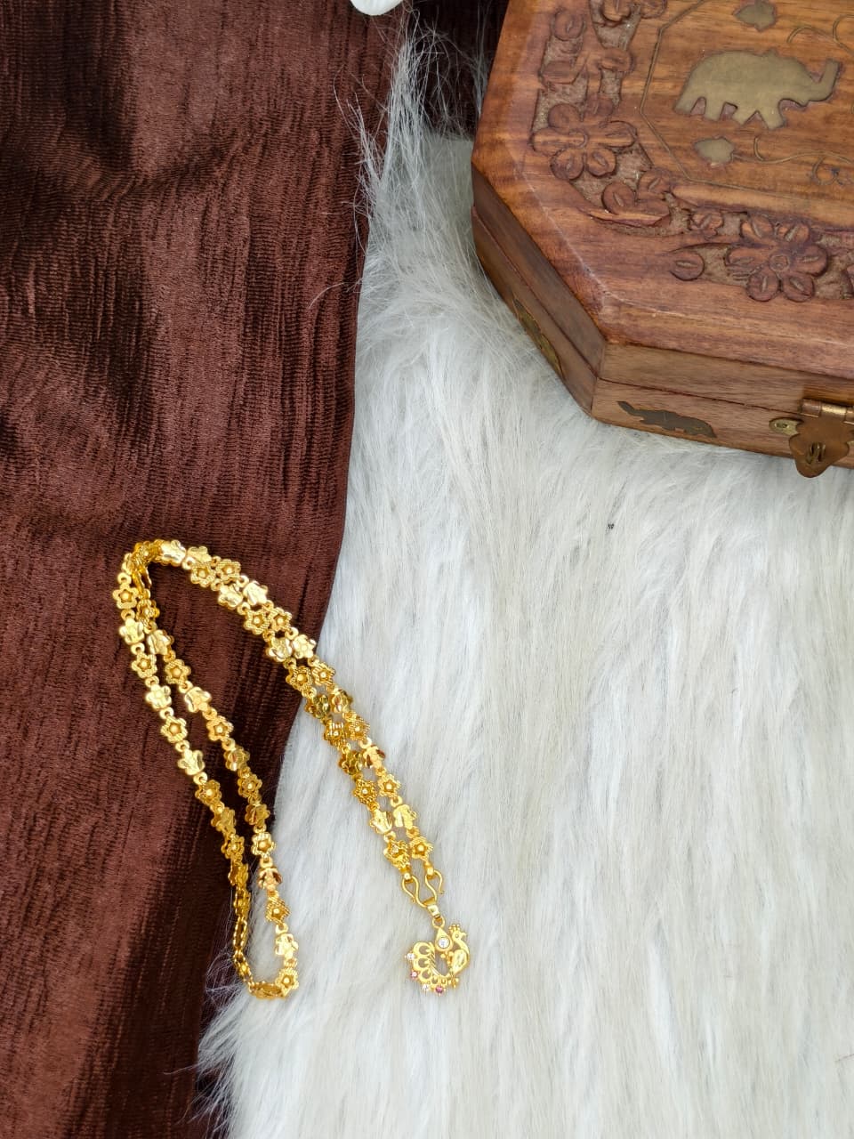 ✨ Elegant 1 Gram Gold-Plated Women’s Chain | 18 Inch Lightweight Necklace ✨