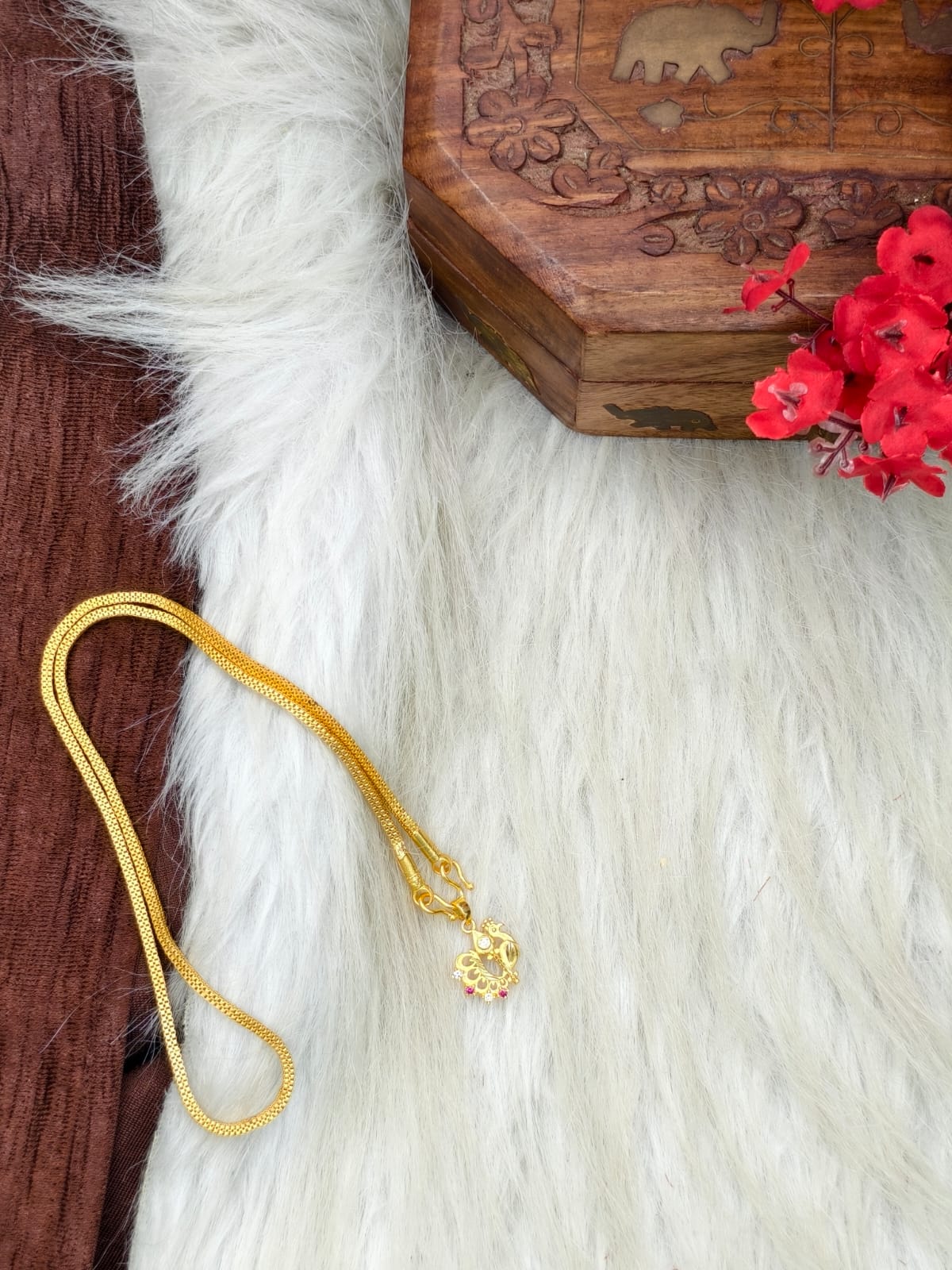 ✨ Elegant 1 Gram Gold-Plated Women’s Chain | 18 Inch Lightweight Necklace Model-26 ✨