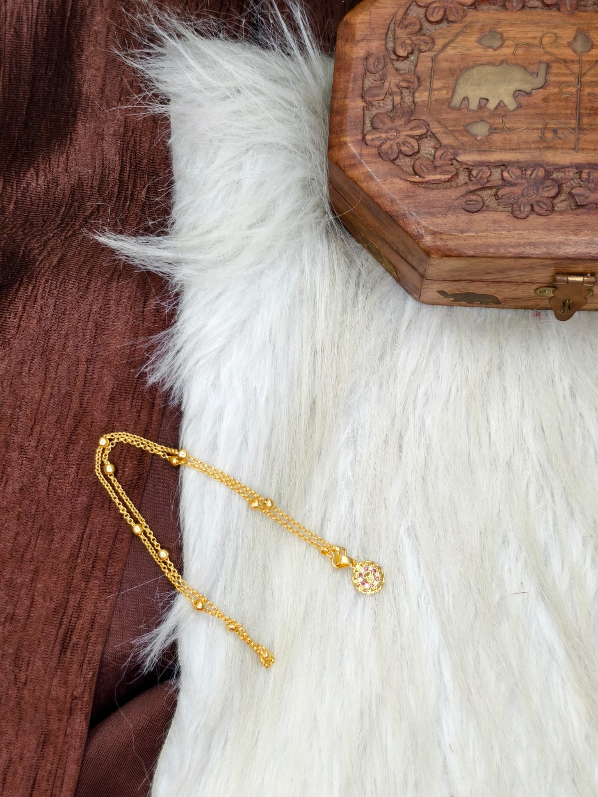 ✨ Elegant 1 Gram Gold-Plated Women’s Chain | 18 Inch Lightweight Necklace Model-20 ✨