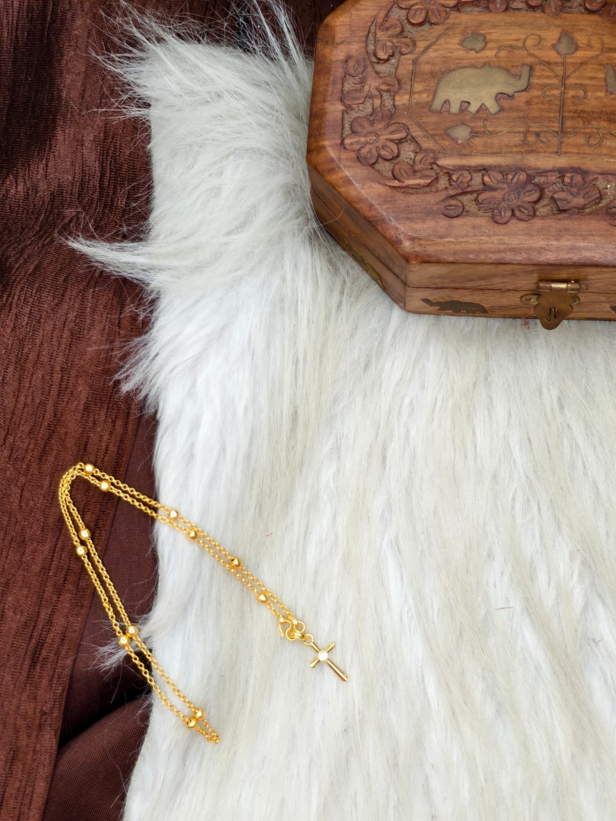 ✨ Elegant 1 Gram Gold-Plated Women’s Chain | 18 Inch Lightweight Necklace Model-20 ✨