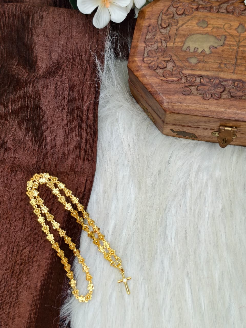 ✨ Elegant 1 Gram Gold-Plated Women’s Chain | 18 Inch Lightweight Necklace ✨