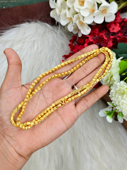 Forming matte finished (1Gram gold plated) Jayanthi model Chain