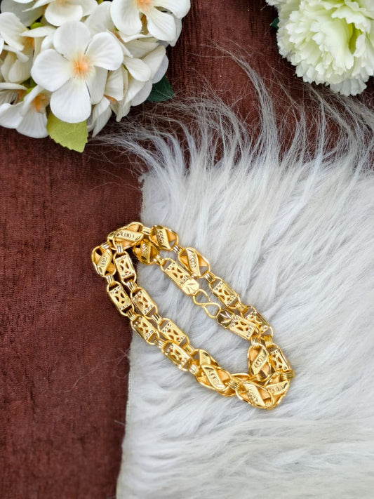 Exclusive Men's Gold-Plated Chain – Premium Bold Design Model-2
