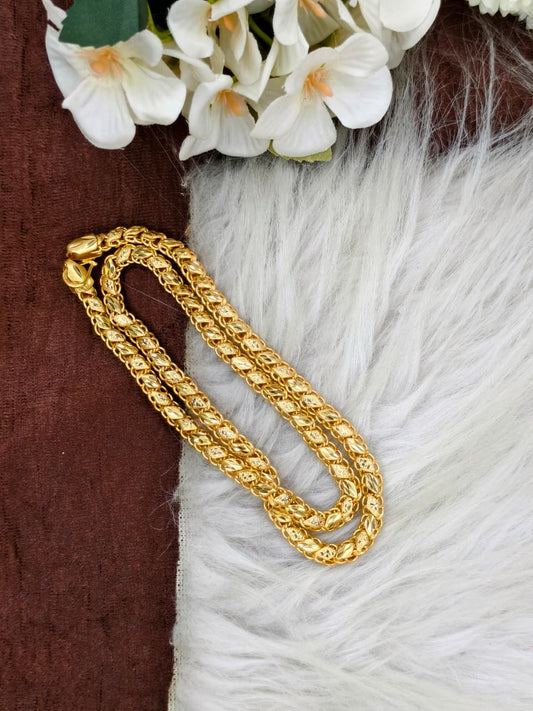 Exclusive Men's Gold-Plated Chain – Premium Bold Design Model-5