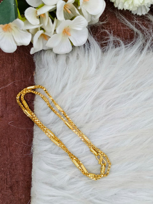Exclusive Men's Gold-Plated Chain – Premium Bold Design Model-6