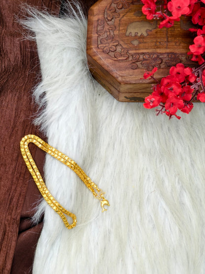 ✨ Elegant 1 Gram Gold-Plated Women’s Chain | 18 Inch Lightweight Necklace Model-24 ✨