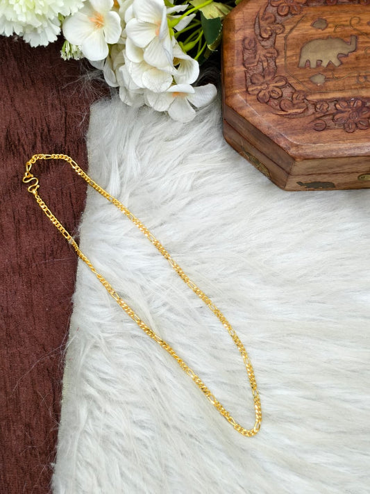 Instagram Trending (1Gram gold Plated) Short Chain matte finished Model-1
