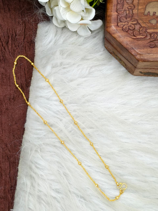 Instagram Trending (1Gram gold Plated) Short Chain matte finished Model-8