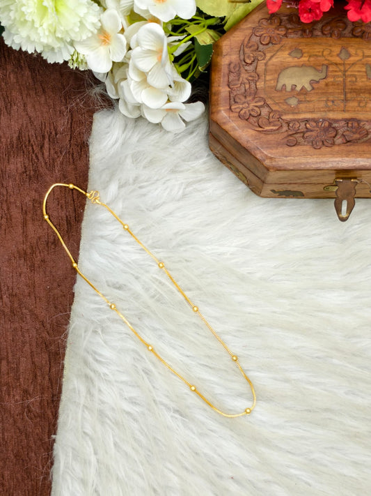 Instagram Trending (1Gram gold Plated) Short Chain matte finished Model-7