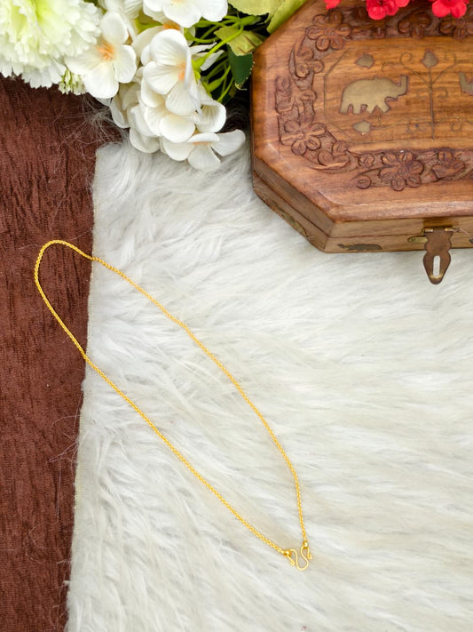 Instagram Trending (1Gram gold Plated) Short Chain matte finished Model-4