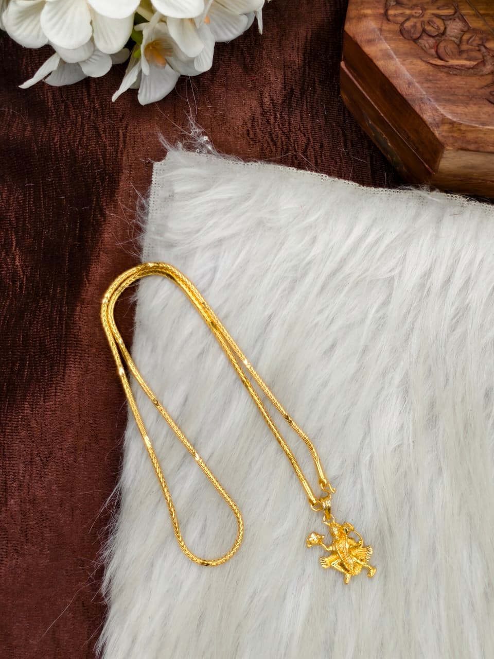 ✨Foming  Dollar Matte Finish Chain – Gold Plated Jewellery for Women✨