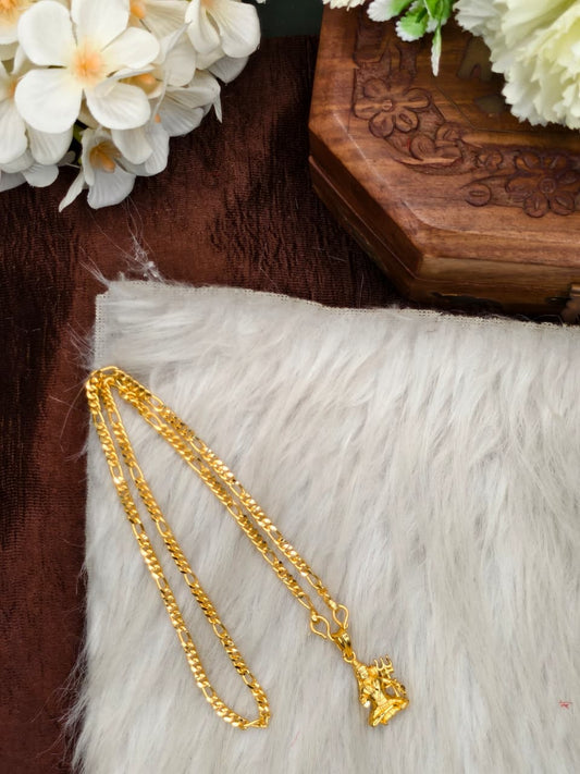 ✨Foming  Dollar Matte Finish Chain – Gold Plated Jewellery for Women✨