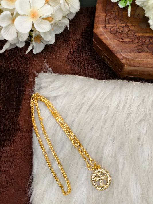 ✨Foming  Dollar Matte Finish Chain – Gold Plated Jewellery for Women✨