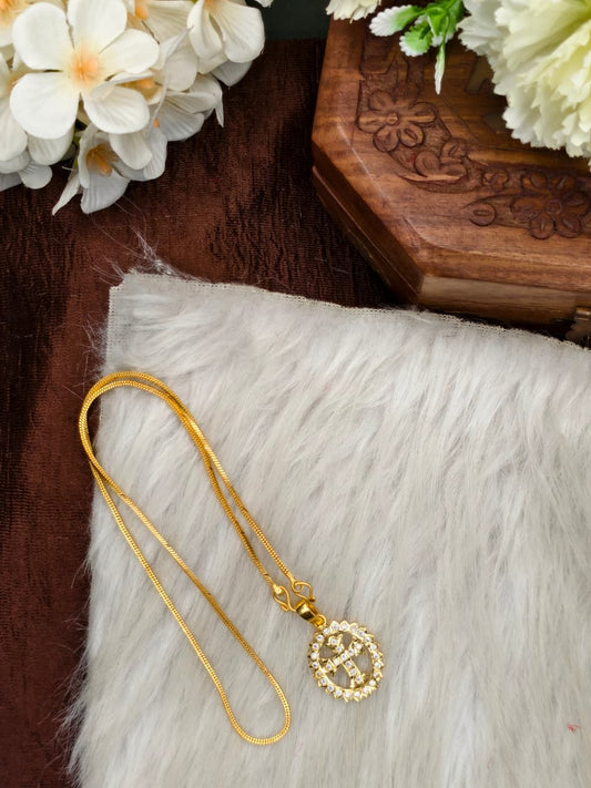 ✨Foming  Dollar Matte Finish Chain – Gold Plated Jewellery for Women✨