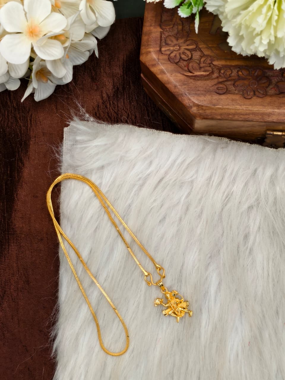 ✨Foming  Dollar Matte Finish Chain – Gold Plated Jewellery for Women✨