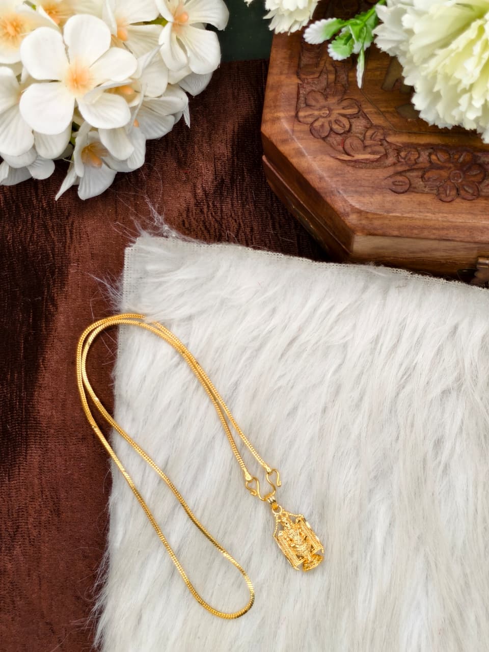 ✨Foming  Dollar Matte Finish Chain – Gold Plated Jewellery for Women✨