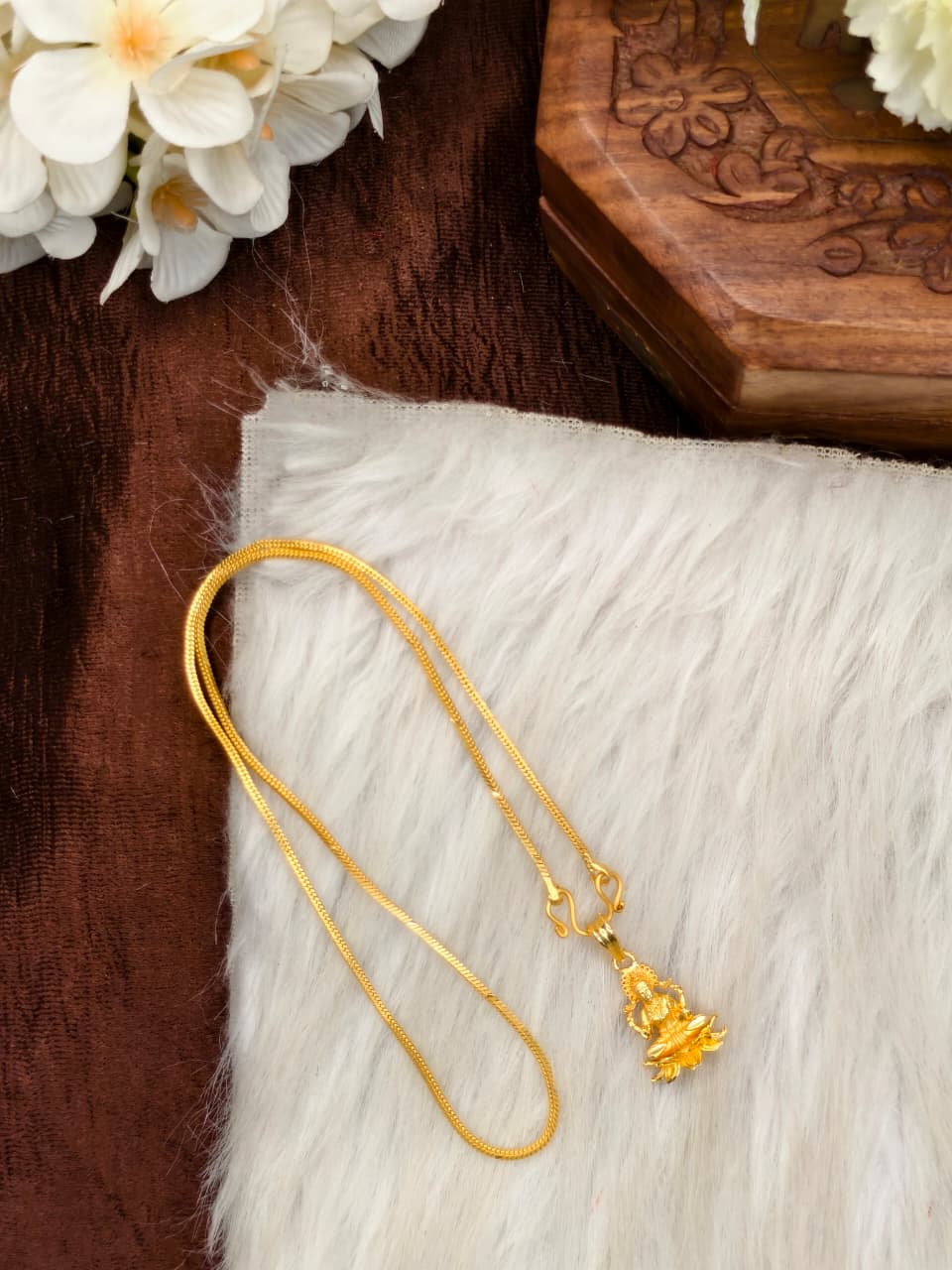 ✨Foming  Dollar Matte Finish Chain – Gold Plated Jewellery for Women✨