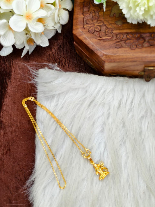 ✨Foming  Dollar Matte Finish Chain – Gold Plated Jewellery for Women✨