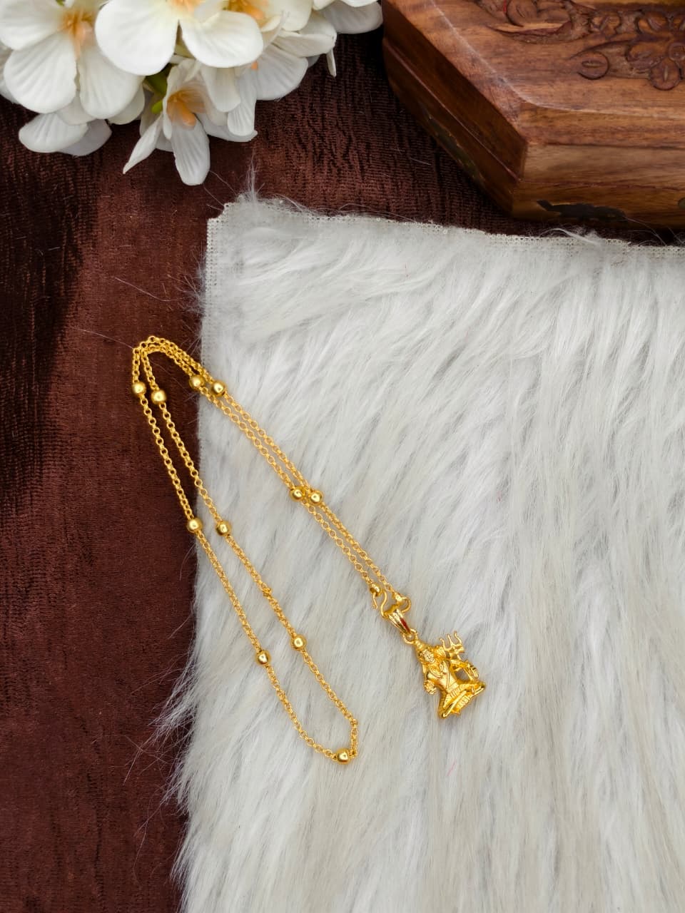 ✨Foming  Dollar Matte Finish Chain – Gold Plated Jewellery for Women✨